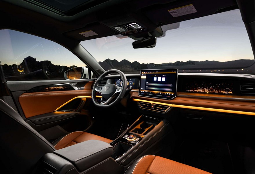 The new interior design of the 2025 Tiguan