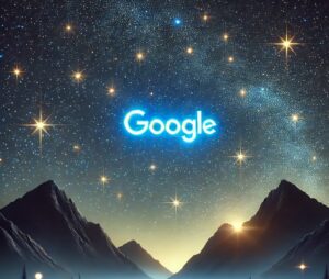 google-with-mountain